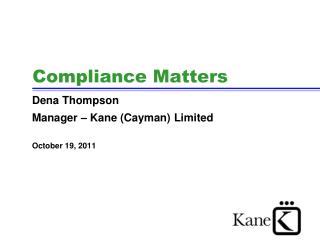 Compliance Matters