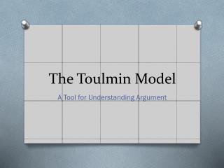 The Toulmin Model