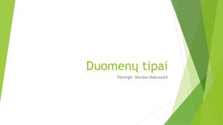 Duomenų tipai