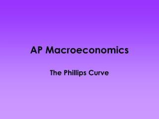 AP Macroeconomics