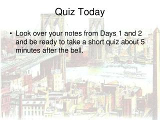 Quiz Today