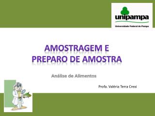 AMOSTRAGEM E PREPARO DE AMOSTRA