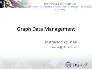 Graph Data Management