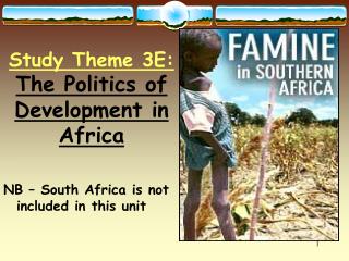NB – South Africa is not included in this unit