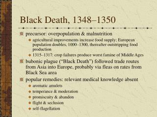 Black Death, 1348–1350