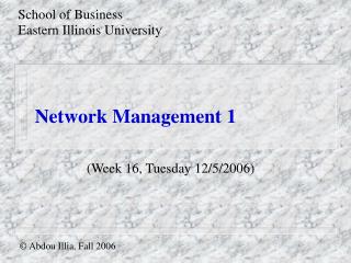 Network Management 1