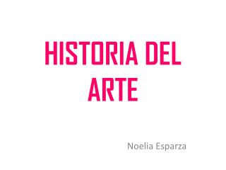 HISTORIA DEL ARTE