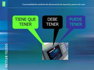 Funcionalidad de medición de alimentación de material y puntos de corte