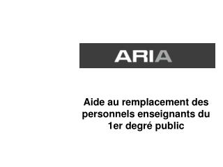 Aide au remplacement des personnels enseignants du 1er degré public