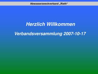 Abwasserzweckverband „Rieth“