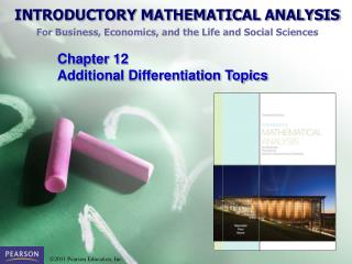 Chapter 12 Additional Differentiation Topics