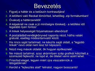 Bevezetés