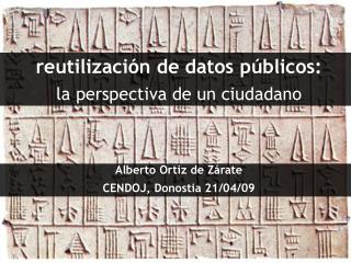 reutilización de datos públicos: la perspectiva de un ciudadano