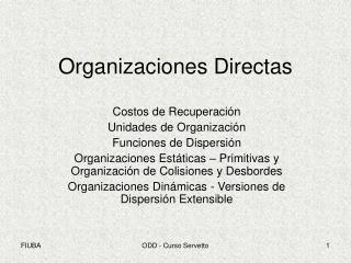Organizaciones Directas