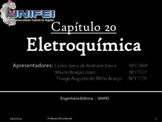 Capítulo 20 Eletroquímica