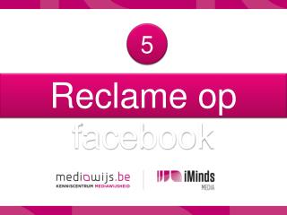 Reclame op facebook