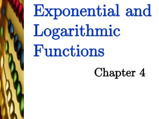 Exponential and Logarithmic Functions