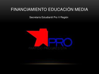 Financiamiento educación media