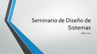 Seminario de Diseño de Sistemas