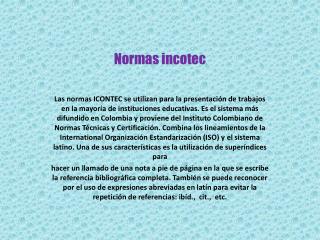 Normas incote c