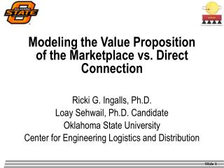 Modeling the Value Proposition of the Marketplace vs. Direct Connection