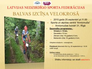 Latvijas nedzirdīgo sporta federācijas Balvas Izcīņa Velokrosā