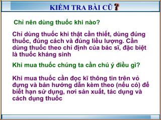 Chỉ nên dùng thuốc khi nào?