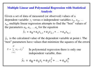 Multiple Linear and Polynomial Regression with Statistical Analysis