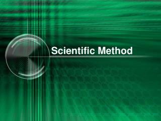 Scientific Method