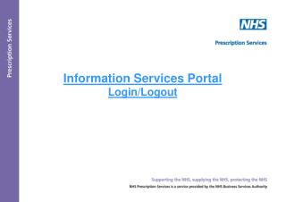 Information Services Portal Login/Logout