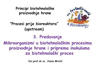 Principi biotehnološke proizvodnje hrane