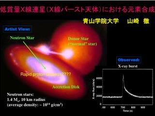 低質量 X 線連星における元素合成