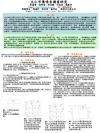 大仁市集噪音調查研究