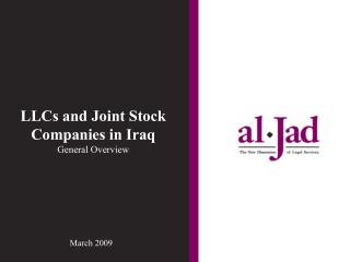 LLCs and Joint Stock Companies in Iraq General Overview