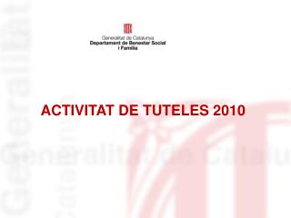 ACTIVITAT DE TUTELES 2010