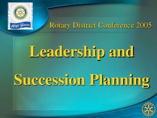 Rotary District Conference 2005