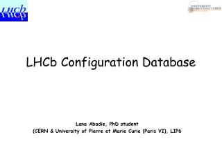 LHCb Configuration Database