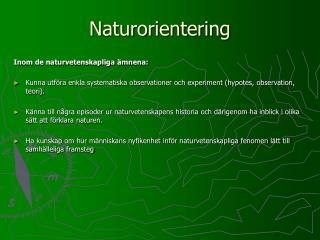 Naturorientering