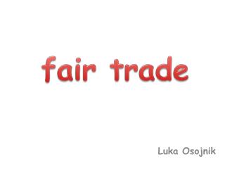 fair trade