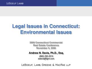 Environmental Risk Considerations