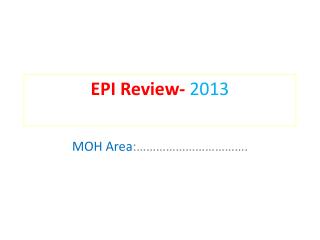 EPI Review- 2013