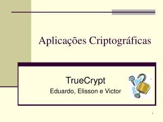 Aplicações Criptográficas