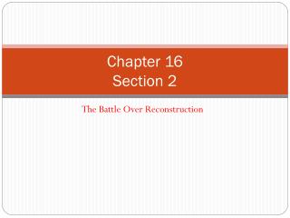 Chapter 16 Section 2