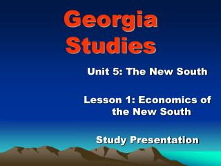 Georgia Studies