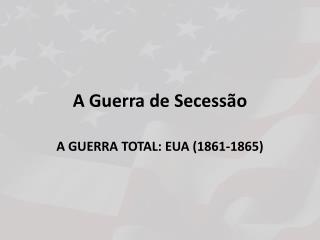 A Guerra de Secessão