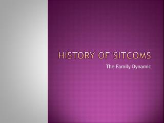 History of sitcoms