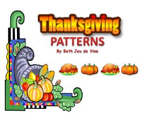 PATTERNS By Beth Jeu de Vine