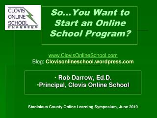 So…You Want to Start an Online School Program?