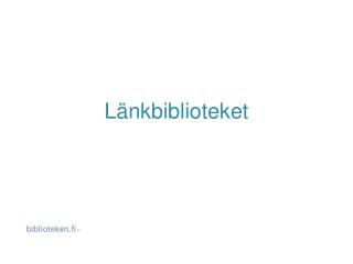 Länkbiblioteket