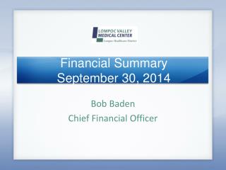 Financial Summary September 30, 2014